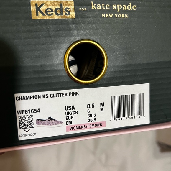 Kate Spade Keds Glitter Edition Tennis shoes like new - Picture 3 of 3